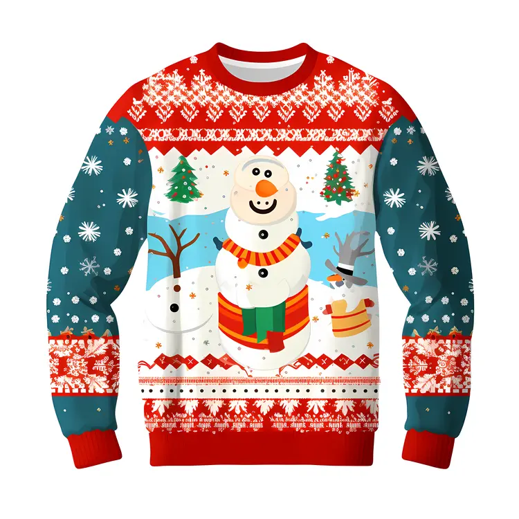 Happy Snowman Christmas Sweater
