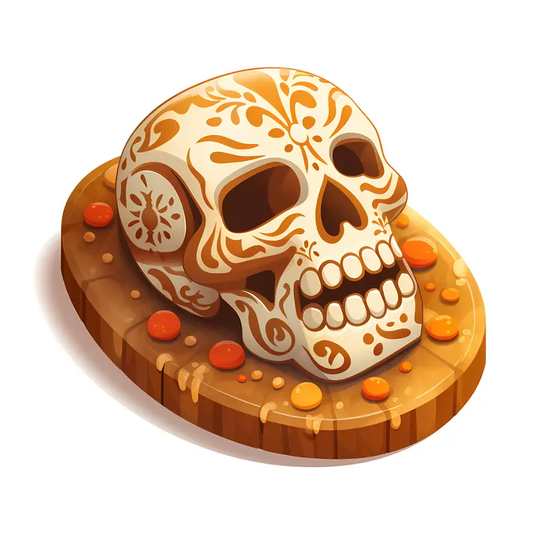 Skull Bread for Day of the Dead