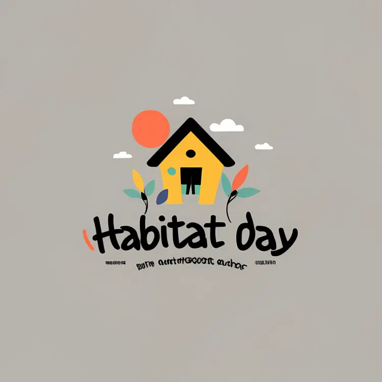Small cute doodle house