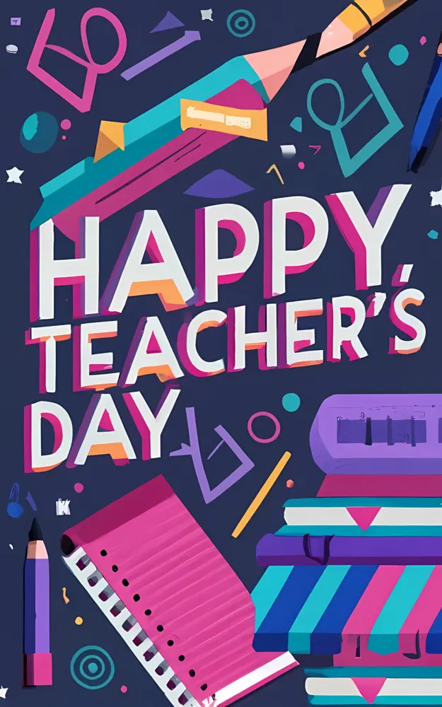 Colorful Teacher's Day Celebration