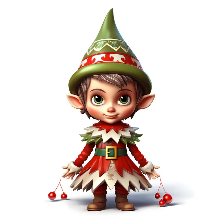 Elf Holding Cherries