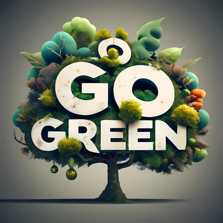 Go Green Environmental Sign