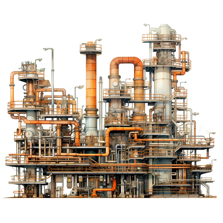 Complex Industrial Refinery