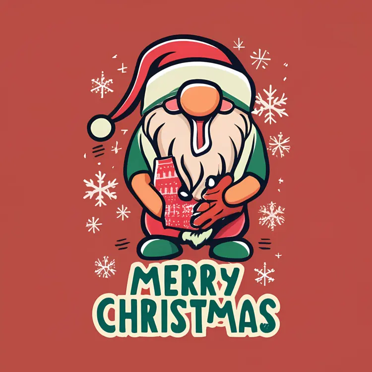 Santa Claus with Present