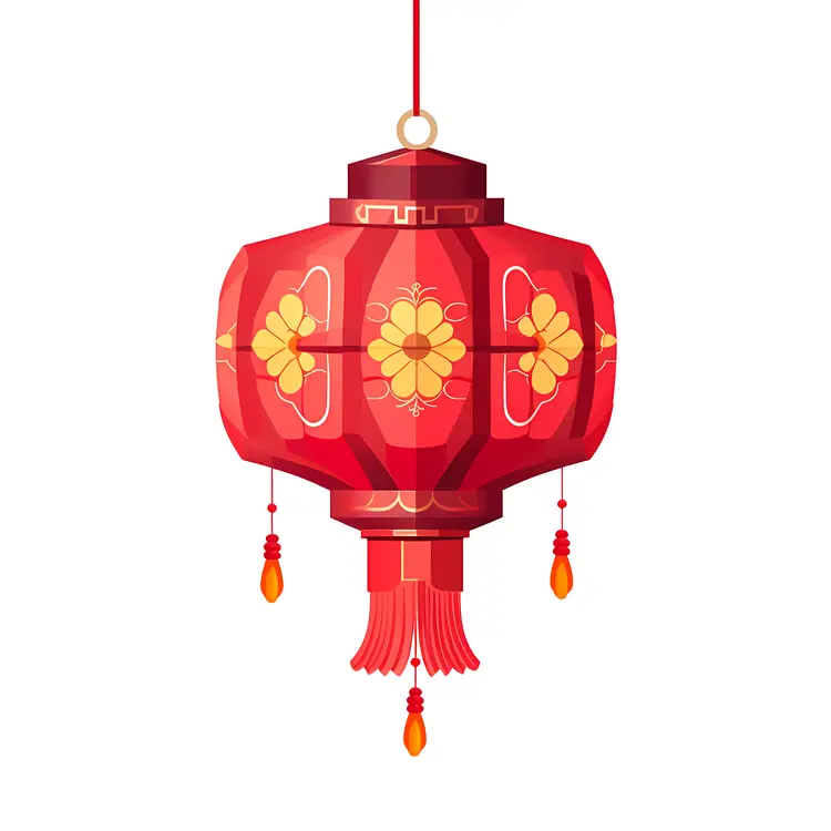 Traditional Red Lantern for Chinese New Year