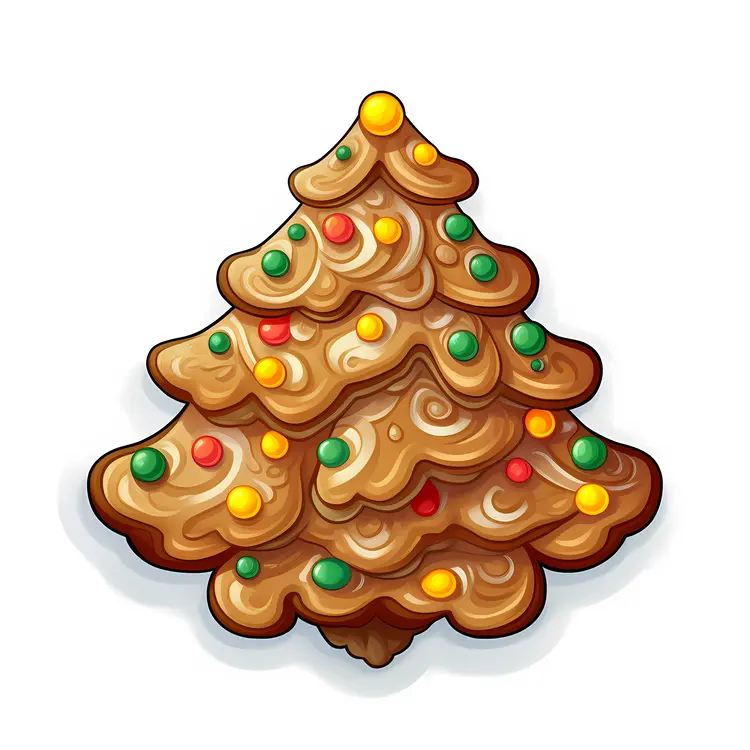 Iced Christmas Tree Cookie
