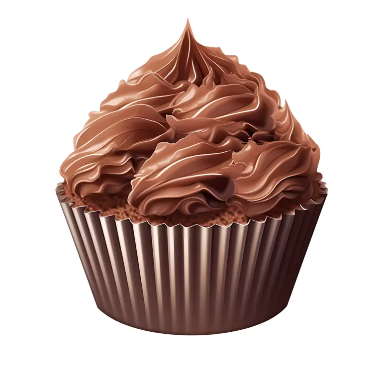 Chocolate Cupcake with Swirled Icing