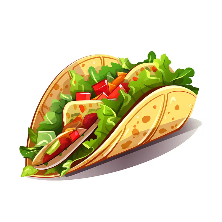 Flavorful Taco with Fresh Veggies