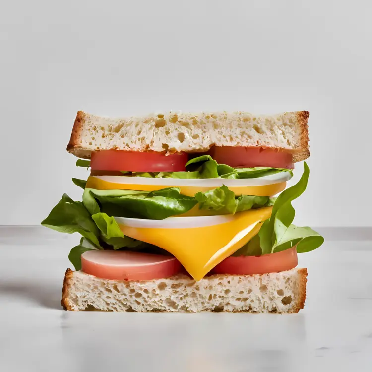 Vegetable Sandwich with Cheese