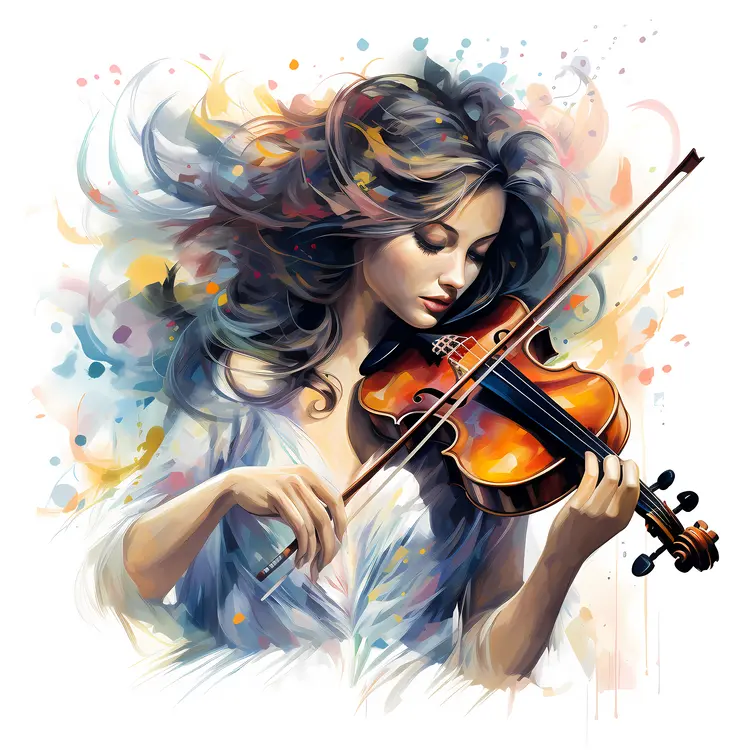 Woman Playing Violin