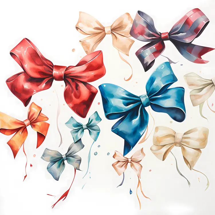 Assorted Colorful Bows Collection