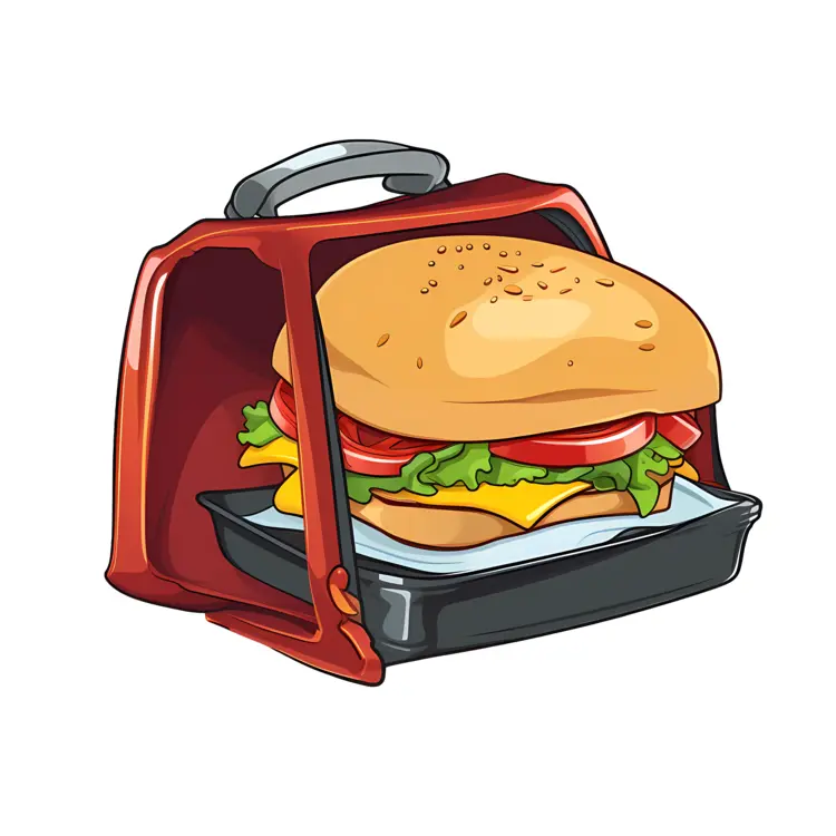 Burger Box with Burger