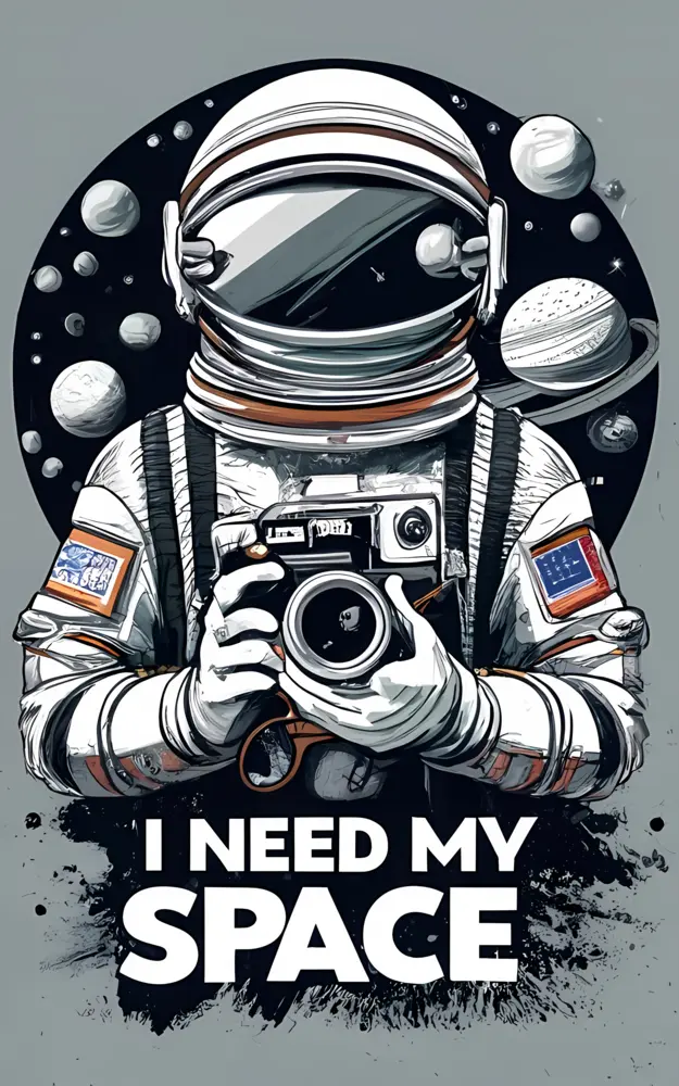Astronaut with Camera in Space