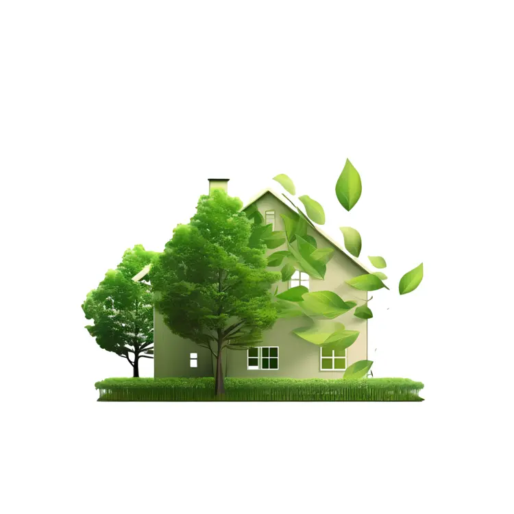 Eco-friendly House with Greenery