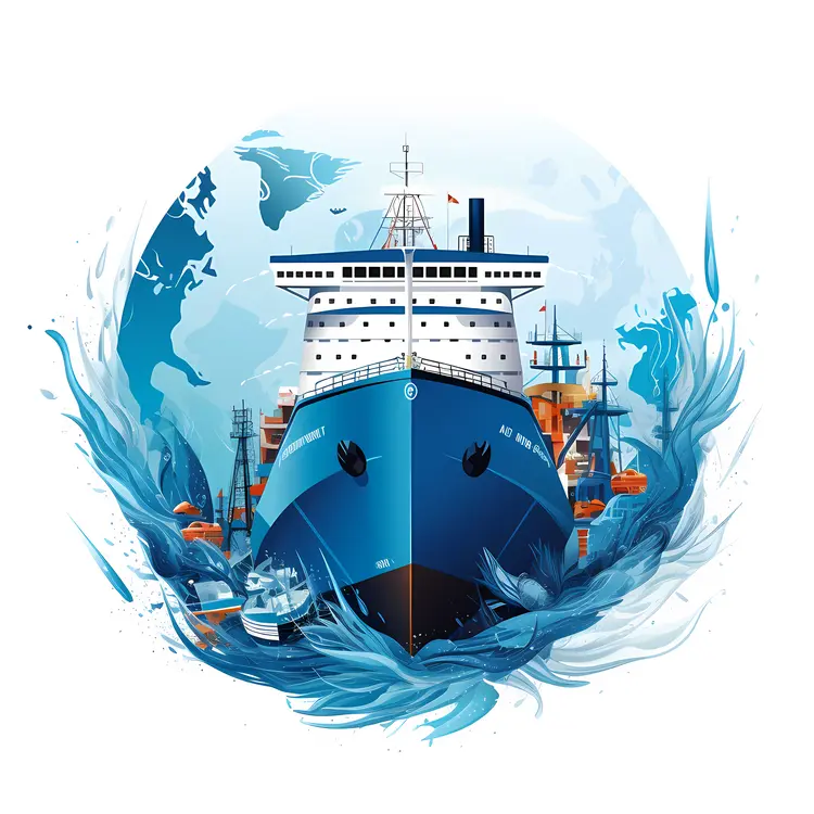 Large Ship in the Harbor