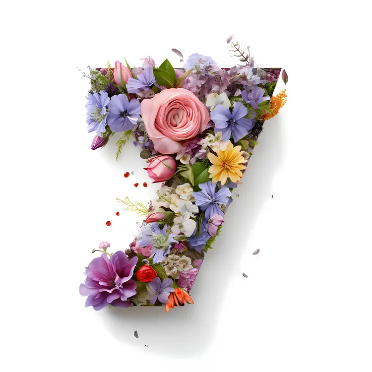 Colorful Floral Number 7