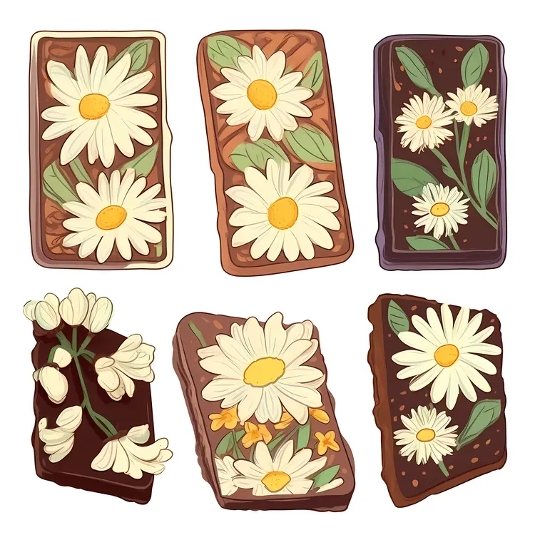 Beautiful Floral Chocolate Bars