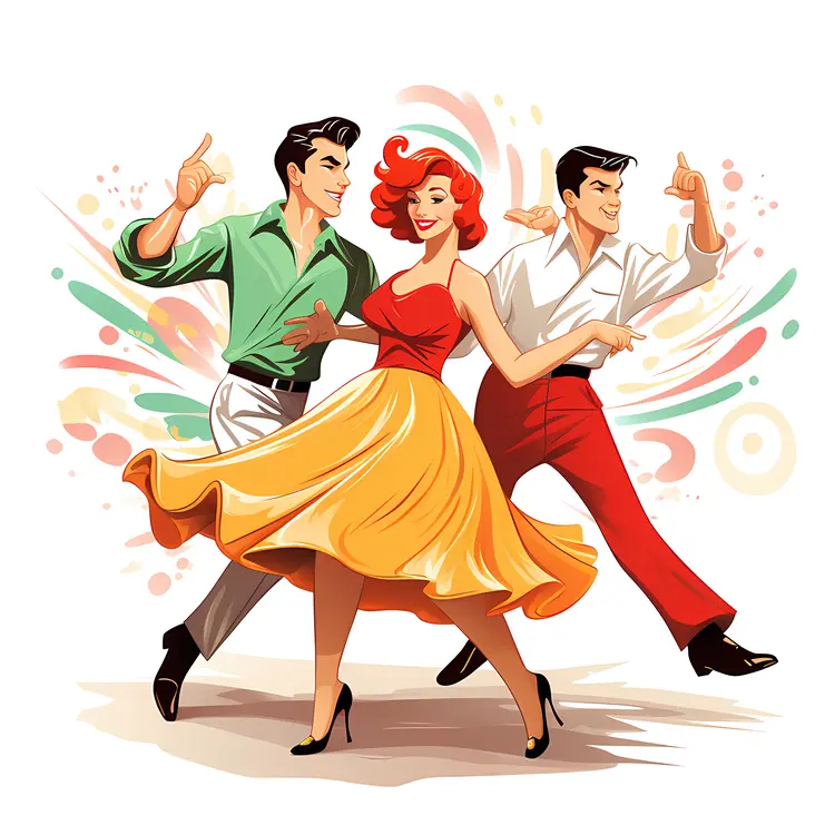 Dancing Trio Celebration