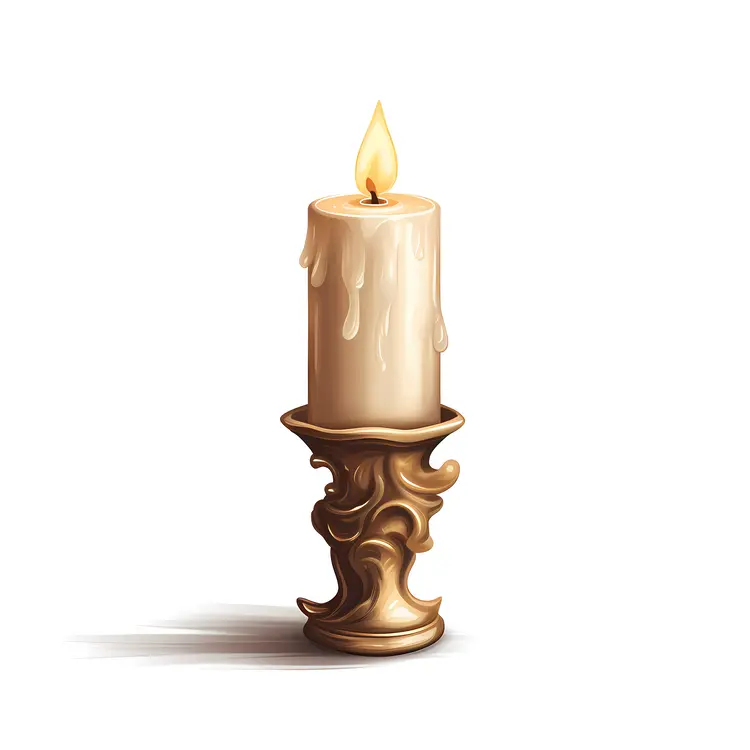 Candle in a Holder