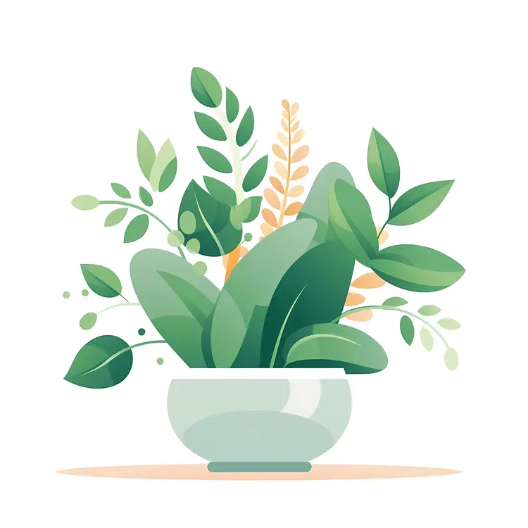 Beautiful Potted Plant Illustration