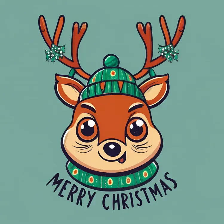 Reindeer with Hat