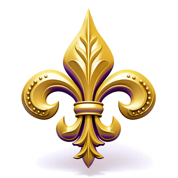 Golden Fleur-de-lis Ornament