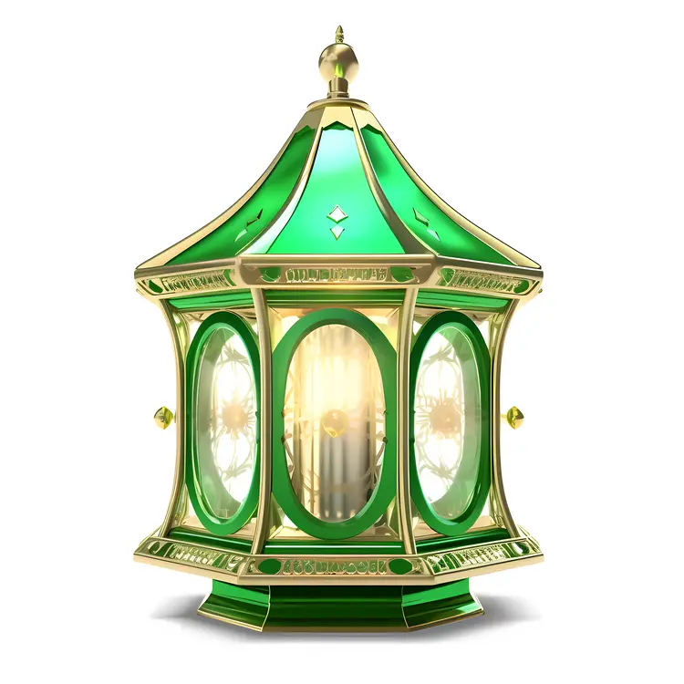 Green Lantern for Ramadan Celebration