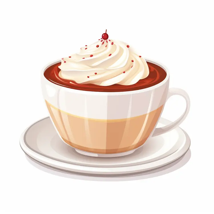 Delicious Cup of Hot Chocolate with Whipped Cream