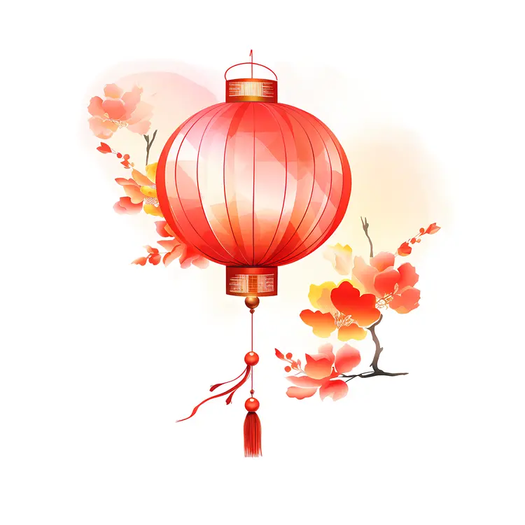 Beautiful Red Lantern for Chinese New Year Celebration