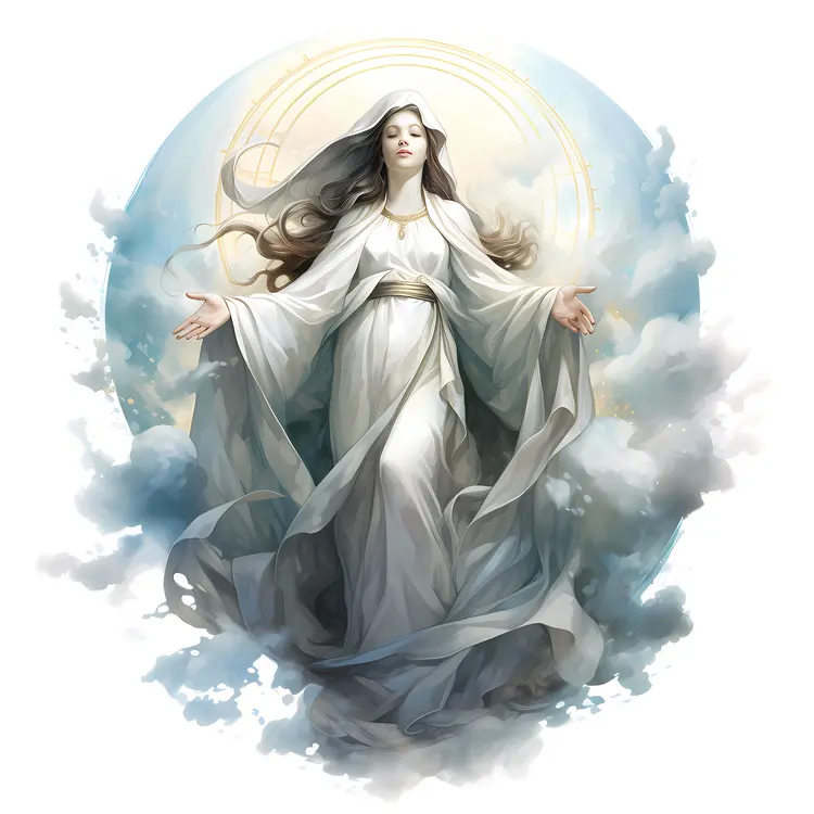 Ethereal Angel in Heavenly Light