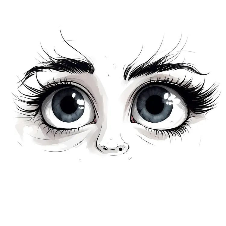 Big Eyes Illustration