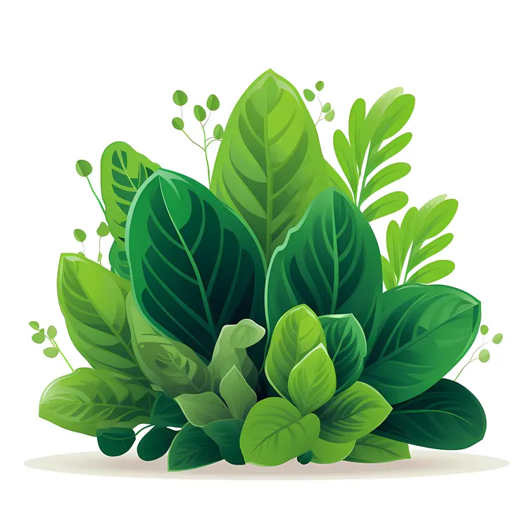 Vibrant Green Leaves in Nature