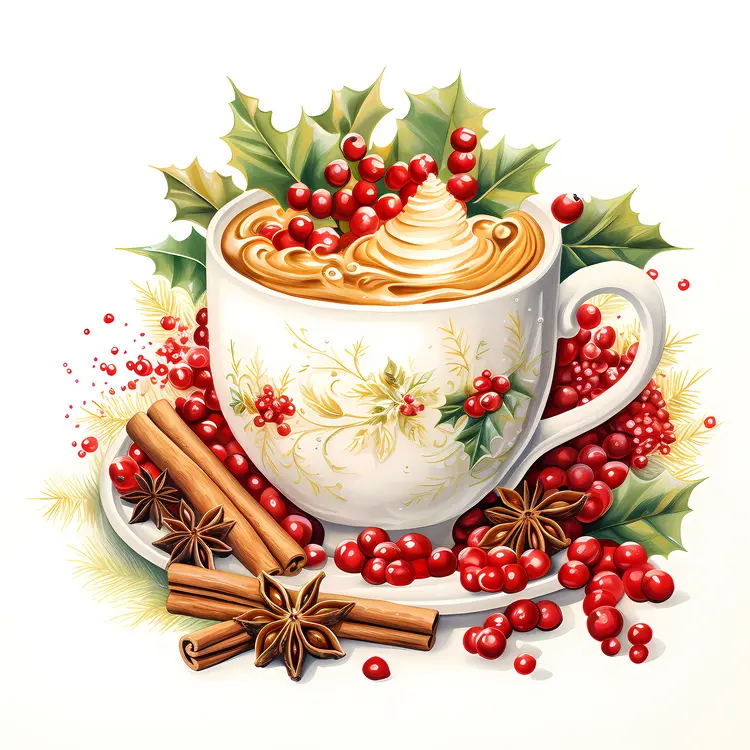 Warm Spiced Hot Drink with Cinnamon