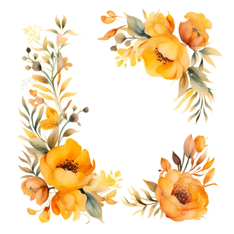 Bright Floral Frame