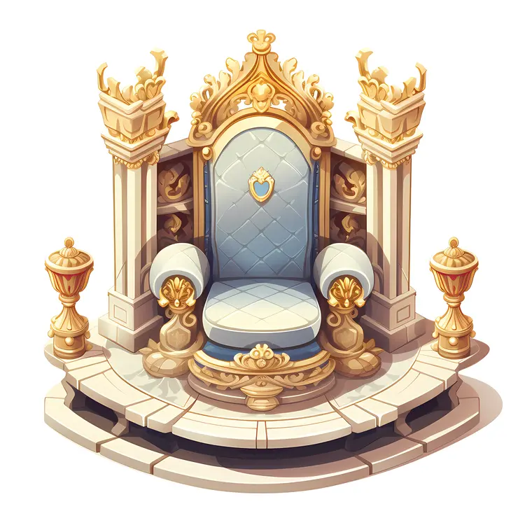 Luxurious Golden Throne