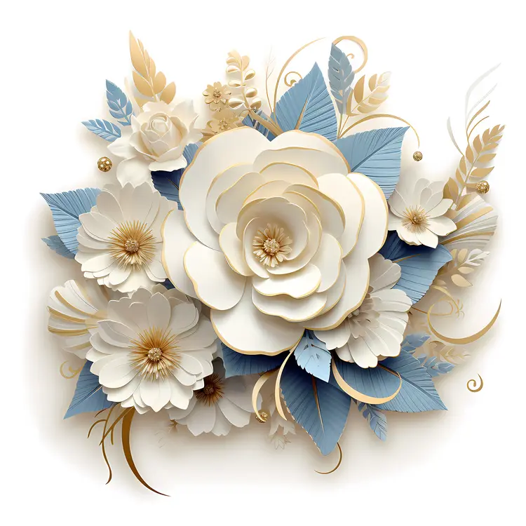 Elegant Paper Flower Arrangement
