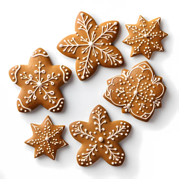 Assorted Decorated Gingerbread Cookies