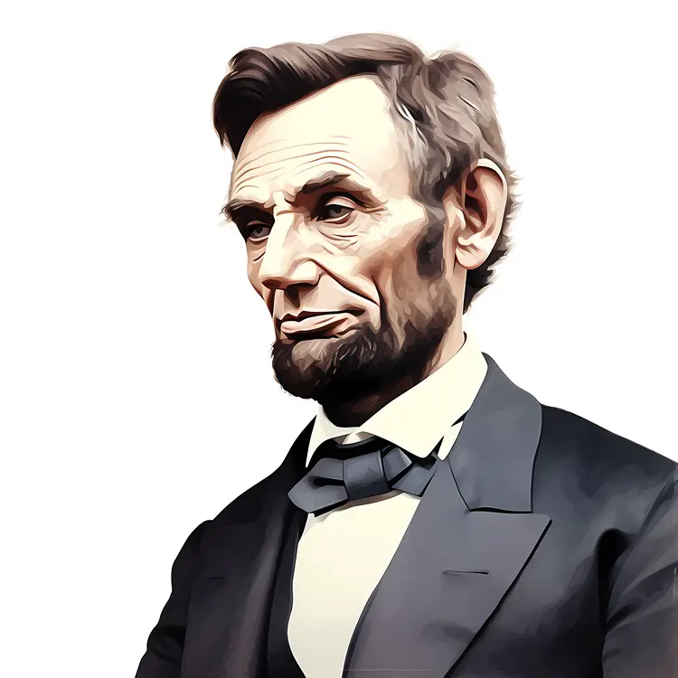 Stylized Portrait of a Man in a Suit