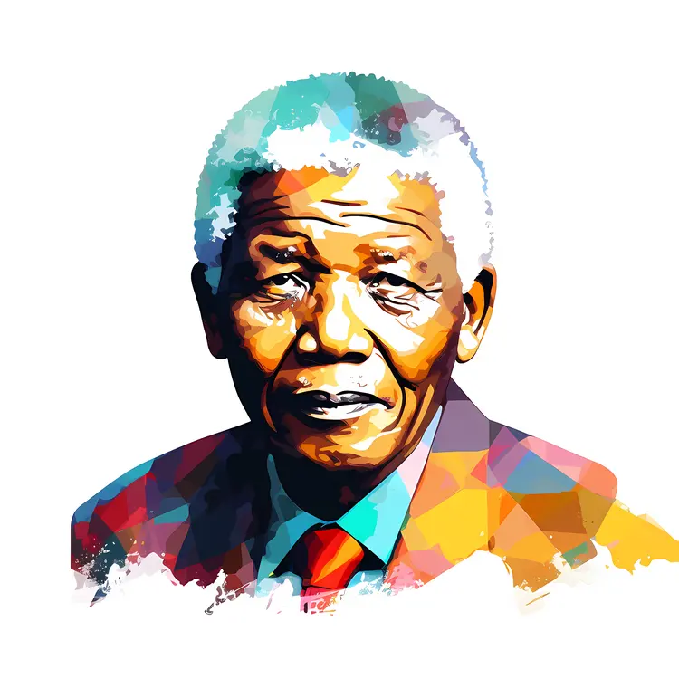 Colorful Portrait of an Elderly Man