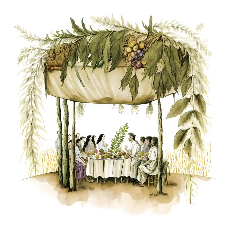 Sukkah Feast for Sukkot Celebration