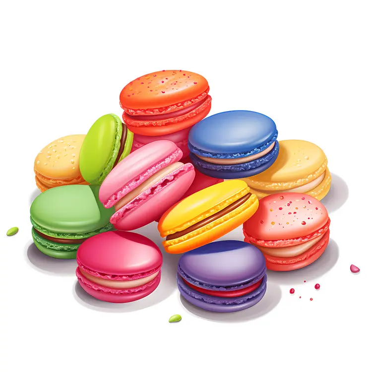 Assorted Colorful Macarons