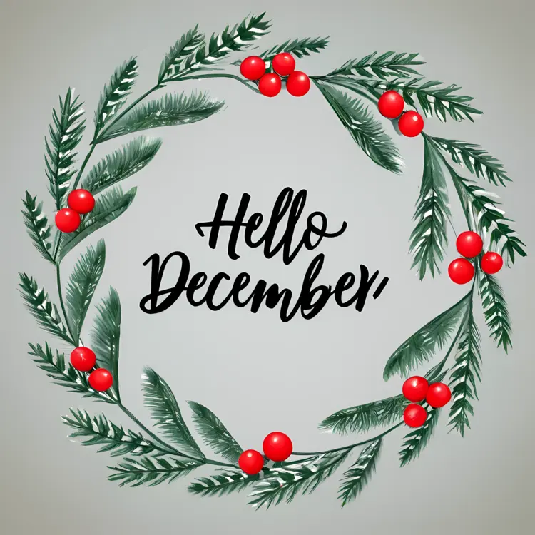 Hello December Wreath