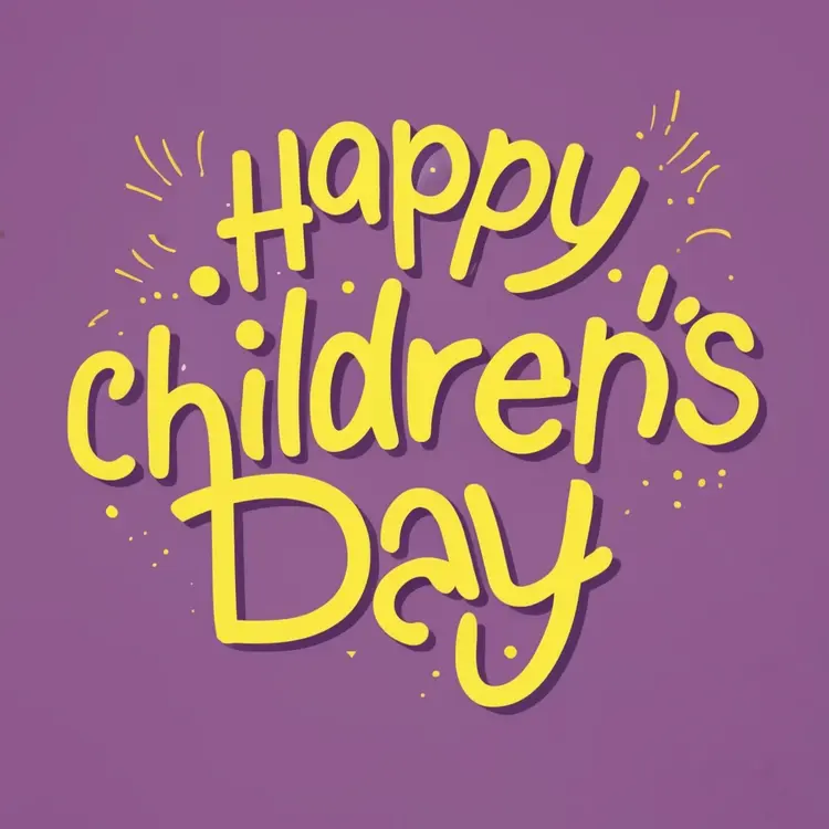 Happy Children's Day Text