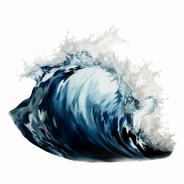 Beautiful Blue Ocean Wave