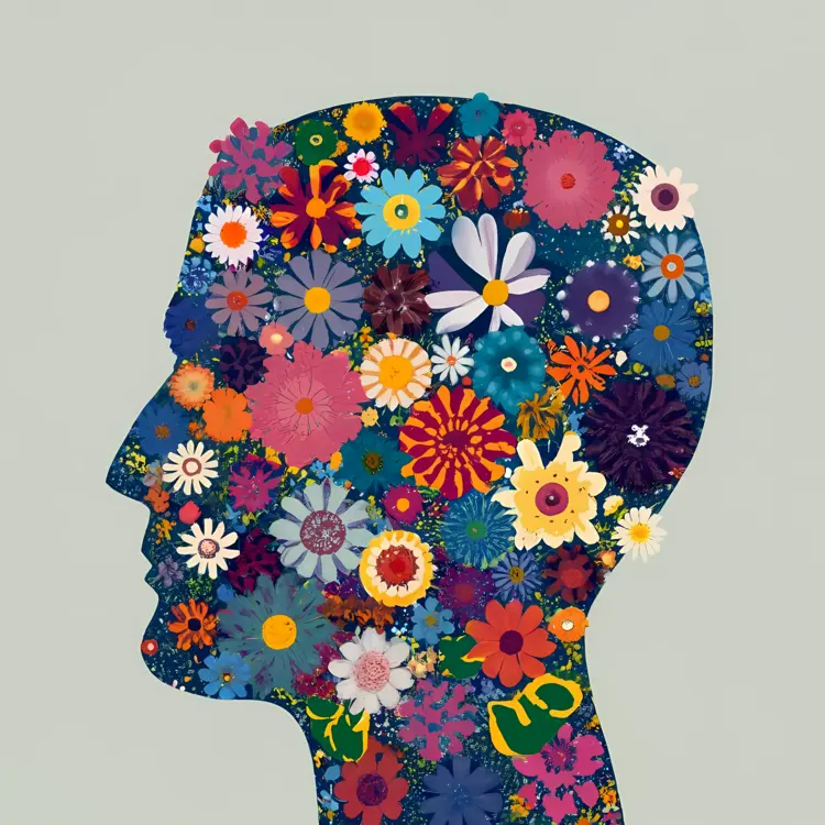 Floral Head Illustration