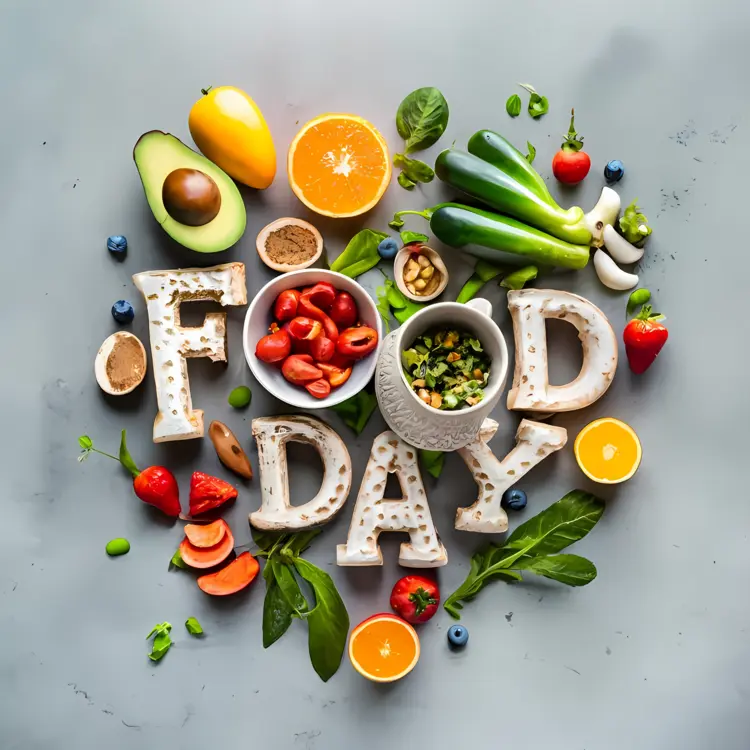 Fresh and Nutritious Food Day Arrangement
