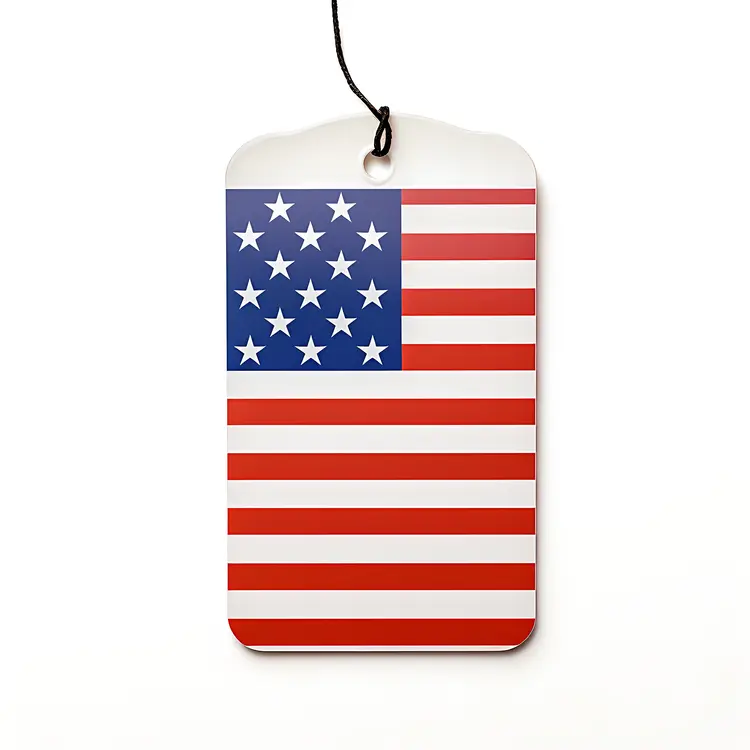 American Flag Tag
