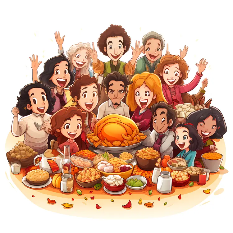 Family Thanksgiving Dinner Celebration