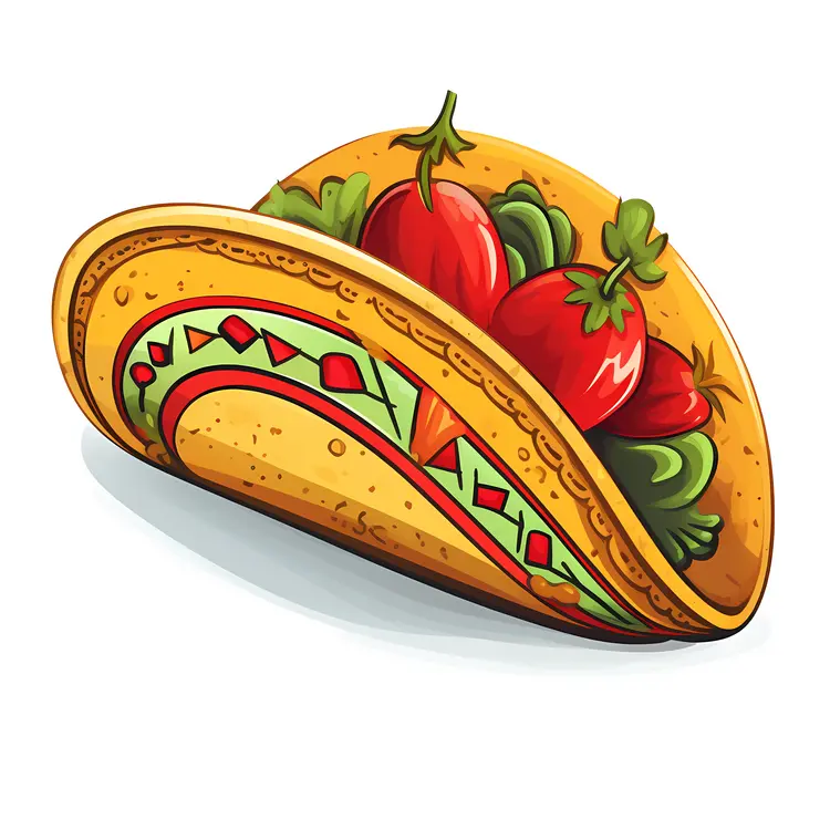 Delicious Taco with Vegetables