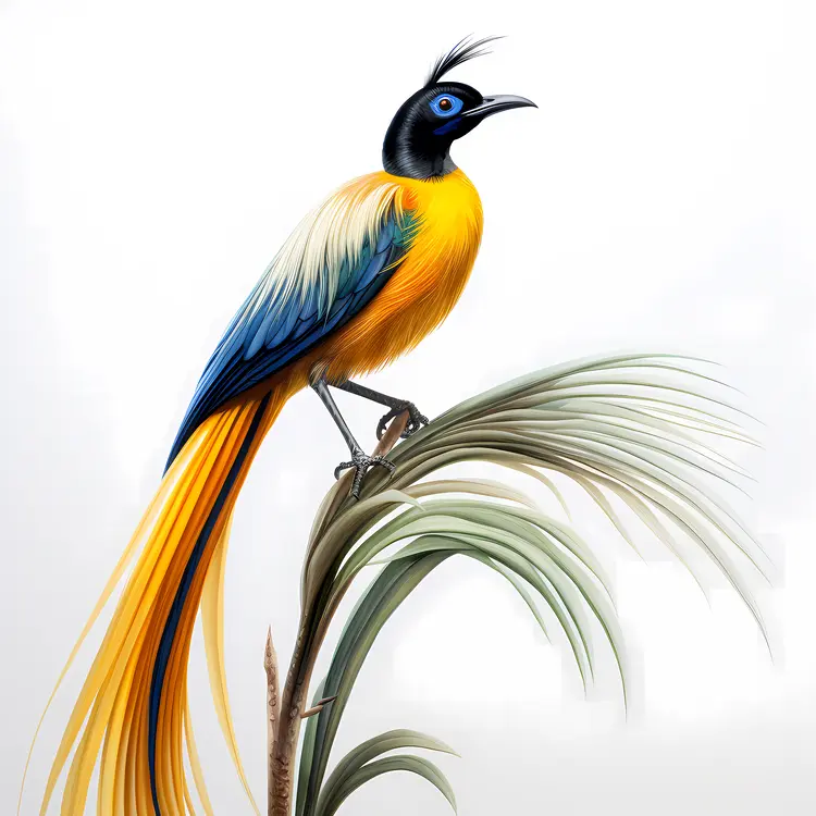 Colorful Bird on Branch
